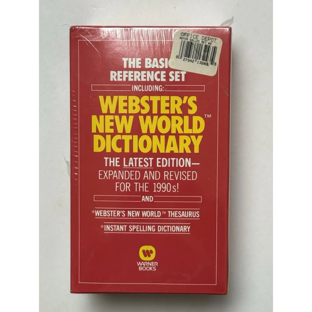 Basic Reference Set Including Webster's New World Dictionary by Warner Books 1st